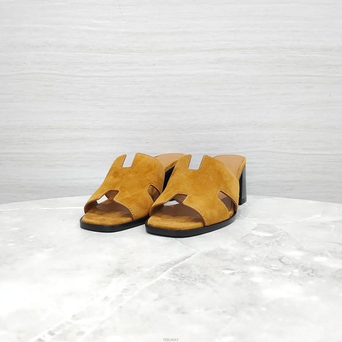 Hermes suede sandal - hermes,