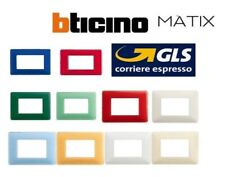PLACCA PLACCHETTA 2-3-4-6  Moduli Vari Colori  Bticino Matix Originale AM4803