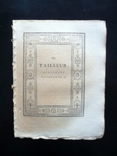 Tailleur Sarto Raccolta 3 Tavole Incise Enciclopedie De Felice Yverdon 1780
