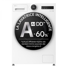 Lg Lavatrice 9 Kg A-60% 57 cm 1400 giri Inverter Vapore F4X9009TWCE.AGWQPWE
