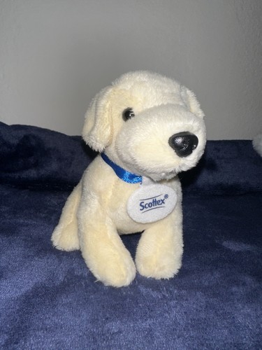Cane bianco peluche scottex - bianco,