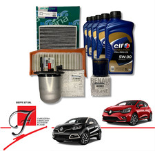 KIT TAGLIANDO ORIGINALE RENAULT CAPTUR CLIO IV 1.5 DCI E OLIO ELF 5 LITRI 5W30
