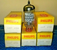 ECF200, stock 5 pezzi, VALVOLE NOS  Philips Nuove, Rimanenze  