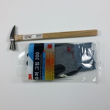 Korea Pick Hammer + Guanti 3M Manico Legno Pietre Vetro Leggero General Purpo