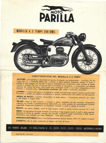 Moto parilla modello due - moto,