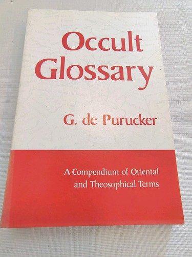 Vintage book occult glossary - occult,