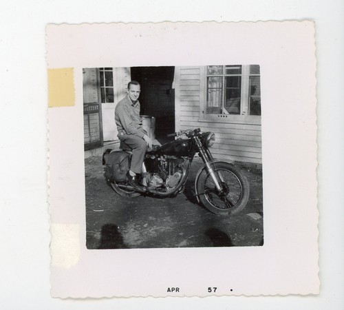Foto epoca 1957 uomo ajs - uomo,