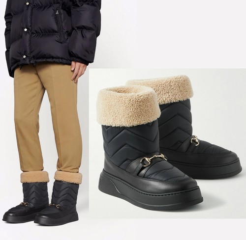 Gucci boots horsebit black - boots,