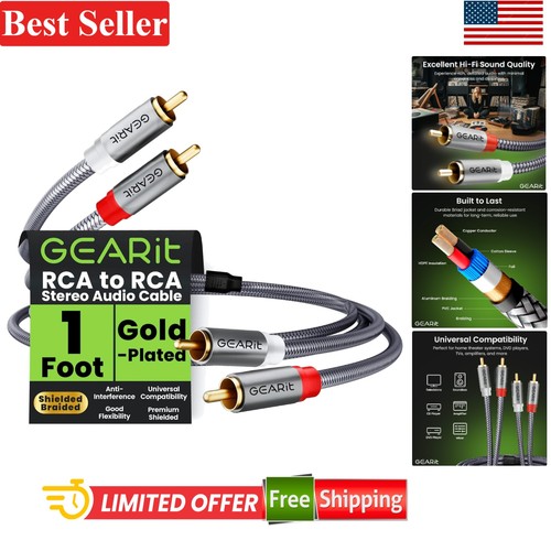 Cavo rca 1ft - rca, ofc