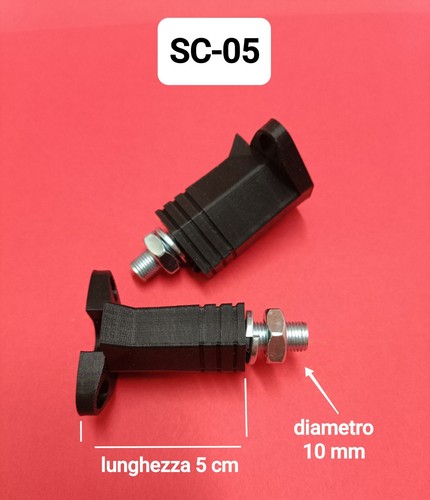 Coppia supporti gomma - in,
