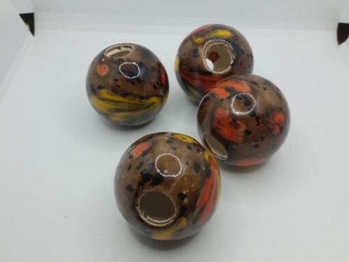 Perline macramè dipinte - 3", a
