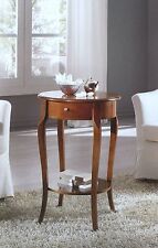 TAVOLINO TONDO PORTA TELEFONO IN LEGNO CILIEGIOxINGRESSO SALOTTO SOGGIORNO 3115