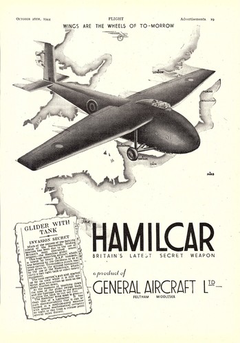 1944 hamilcar glider from - hamilcar,