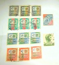 VINTAGE- LOTTO DI 14 -ALTI VALORI E MARCHE DA BOLLO-L. 1.500-2.000-3.000-4.000