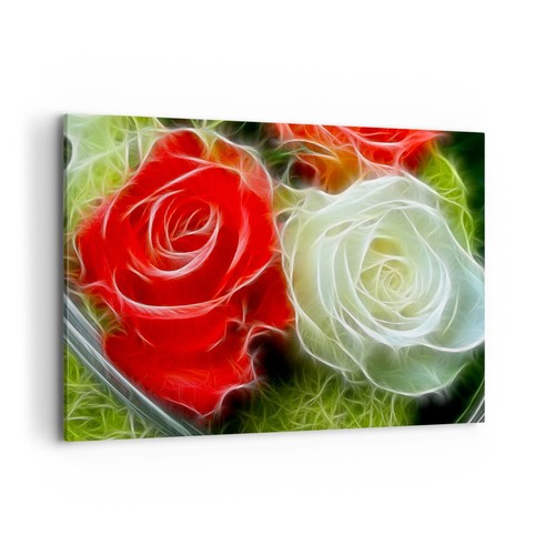 Quadro tela 100x70cm fiori - su,