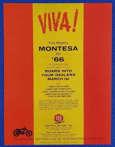 1966 montesa spagna moto - 1966,