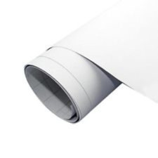 rotolo cm 45x2,5 mt di plastica adesiva bianco lucido velluto autoadesivo