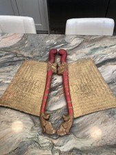 Antique Large Pair Rattan /