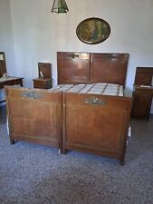 LETTO MATRIMONIALE ANTICO, IN LEGNO