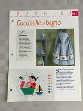 Schema punto croce Bambini Coccinelle al bagno accappatoio 