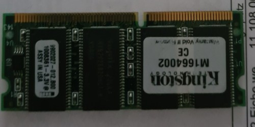 Kingston 128mb sodimm - ram, 8x16