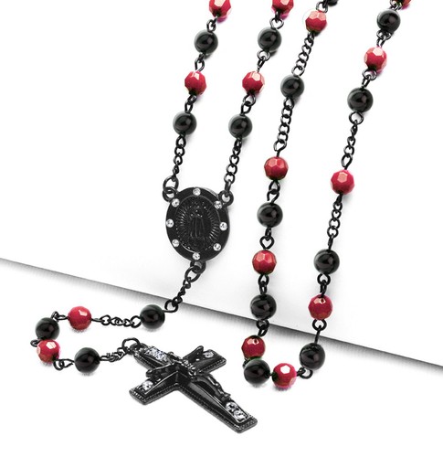 Collana rosario uomo 6mm - collana,