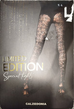 CALZEDONIA COLLANT PIZZO LIMITED EDITION LINEA T. 4 L  nero pantyhose tights