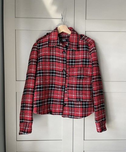 Giacca zara rossa - giacca, quadri