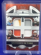 2025 Certificato FOTL Stitches In Time Judkins Hampton Jeanty Henderson /30 Quad