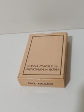 CARTE DA GIOCO CASSA RURALE ARTIGIANA DI ROMA DAL NEGRO POKER vintage anni 80-90