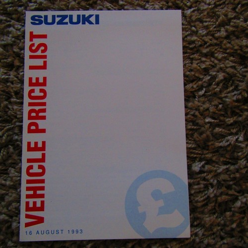 Suzuki swift samurai - suzuki,