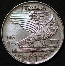 Italia 50 Centesimi 1941 KM#