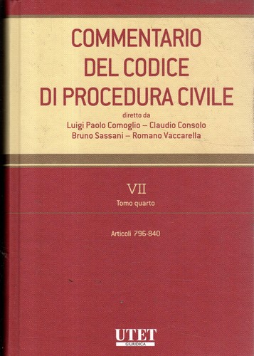 Commentario del codice - commentario, di
