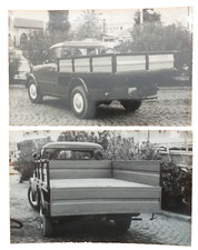 OFFICINE ROMANAZZI ROMA  AUTOFURGONE 2 FOTO ANNI 50/60