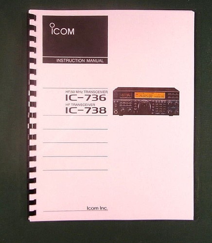 Icom 736 738 manuale di - icom,