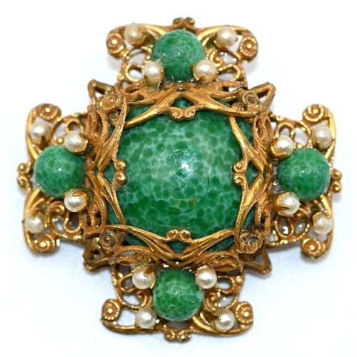 Spilla cabochon vintage miriam - cabochon,