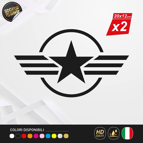 Adesivi stella militare - 2,
