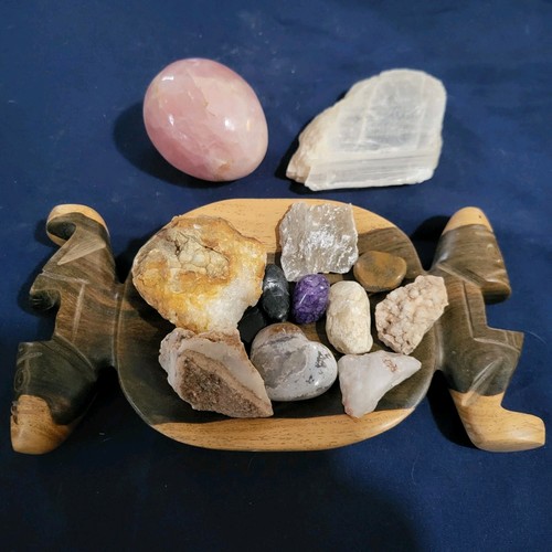 Unique bowl with crystals - unique,