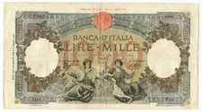 1000 LIRE CAPRANESI REPUBBLICHE MARINARE RETRO BI 23/08/1943 BB
