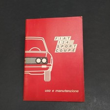 Libretto uso e manutenzione delle auto Fiat 124 Sport Coupè, 1970. Mediocre