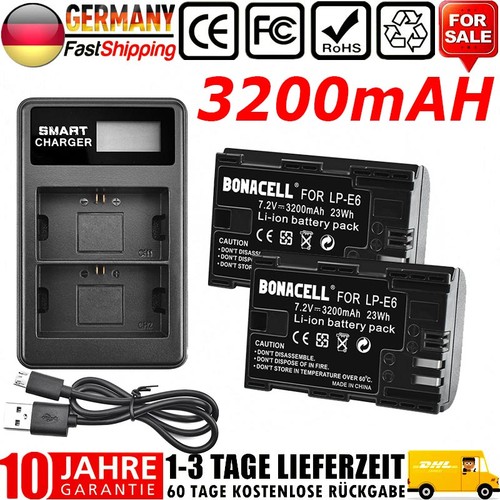 Batteria 3200 mah - 2x, lp-e6