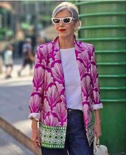 Zara Stampato Raso Giacca