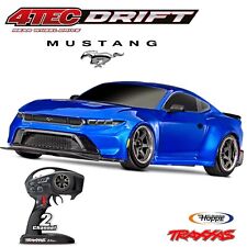 TRAXXAS # TRX105237-4-BLUE 4-TEC Ford Mustang blu 1/10 Drift RTR spazzolato