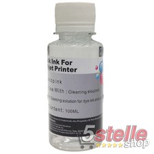 LIQUIDO SOLVENTE PULIZIA TESTINE 100ML PER HP EPSON CANON BROTHER LEXMARK