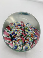 MURANO ART GLASS FRATELLI TOSO NASTRO MILLEFIORI CAMPO DI FIORI FERMACARTE!