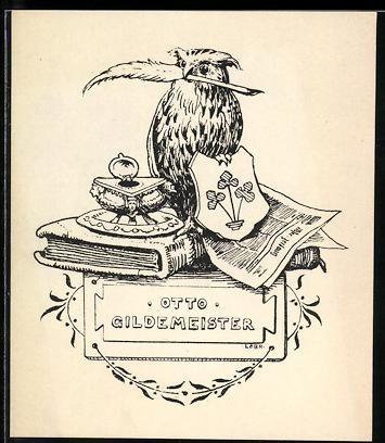 Exlibris otto gildemeister - exlibris,