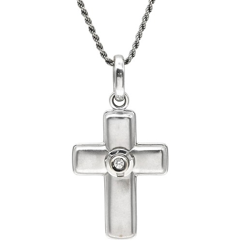 Damiani collana croce diamante - damiani,