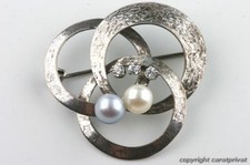 Spilla perle cristallo 585 14k