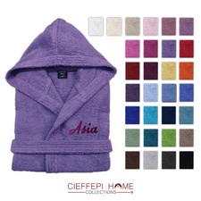 SOLO MIO BASIC Accappatoio unisex con cappuccio personalizzato - Cieffepi Home C