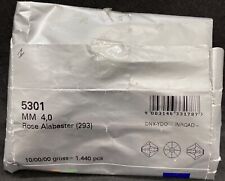 pack X 1440 Cristalli SWAROVSKI ORIGINALI 4mm BICONO ROSE ALABASTER no 720 1440